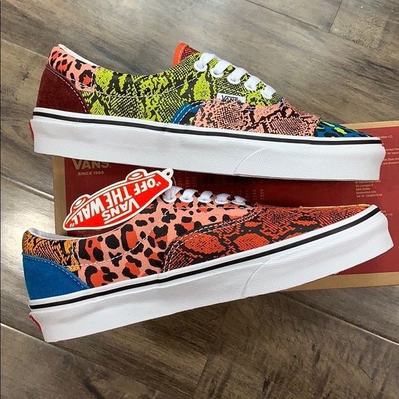 VANS ERA PATCHWORK LEOPARD/SNAKE women’s - Picture 7 of 16